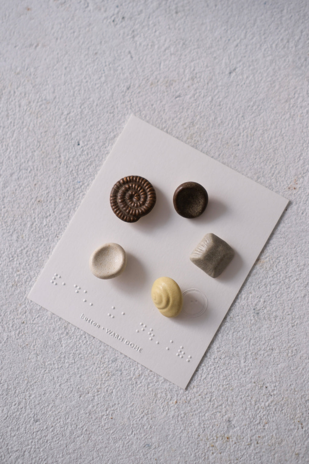 Handmade Ceramic Button Set｜Loam