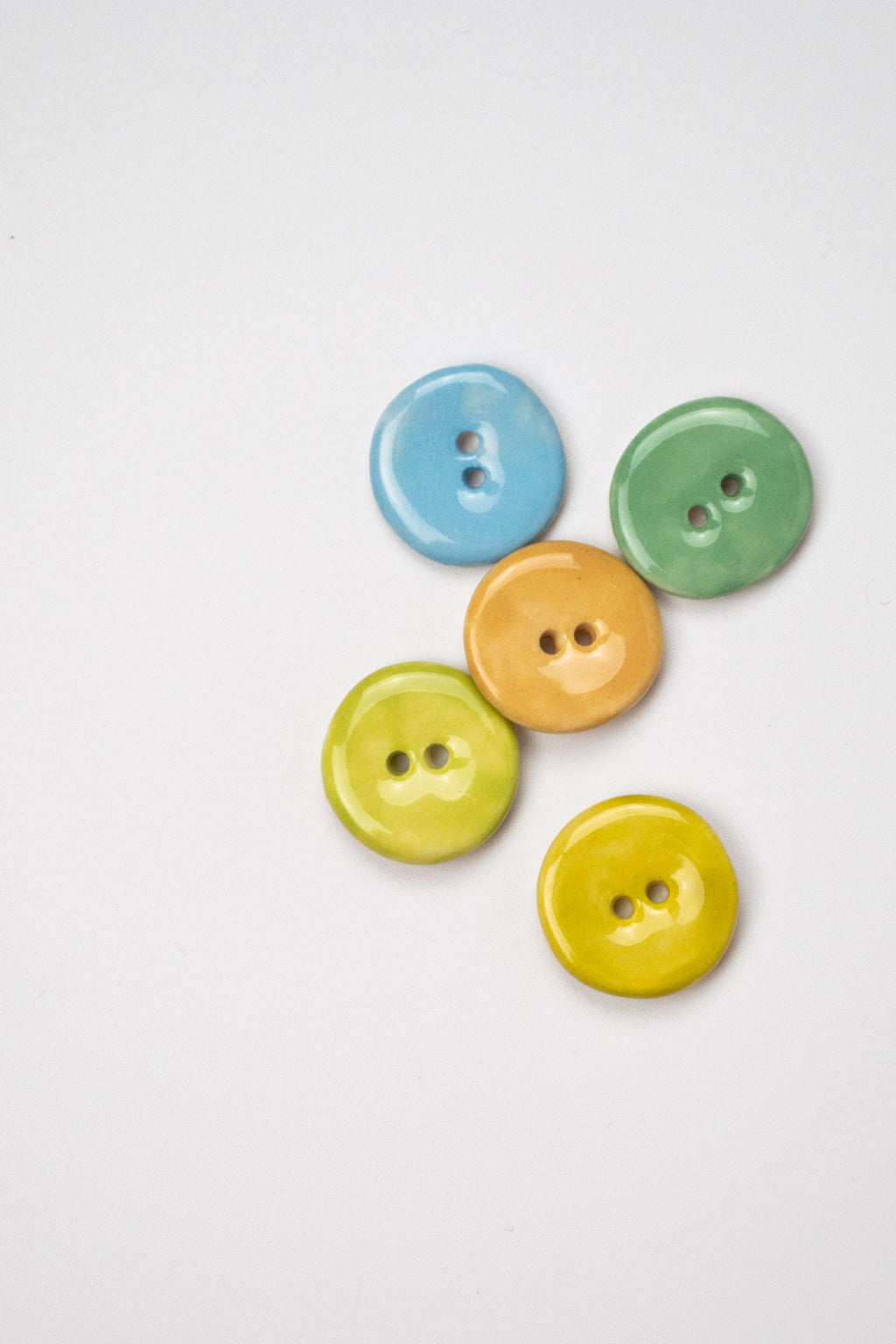 19mm Handmade Ceramic Button Set｜Aquarelle
