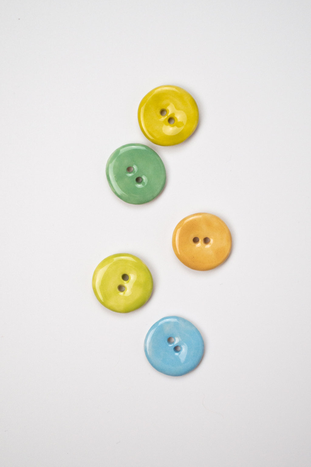 19mm Handmade Ceramic Button Set｜Aquarelle