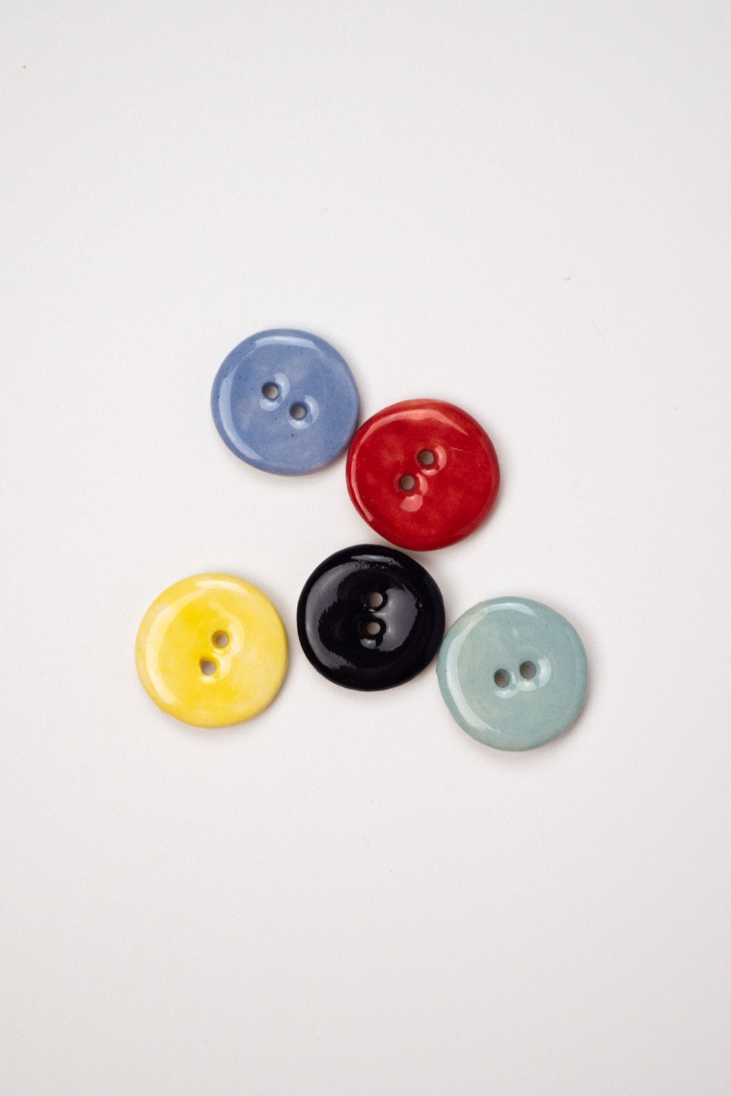 19mm Handmade Ceramic Button Set｜Pastels