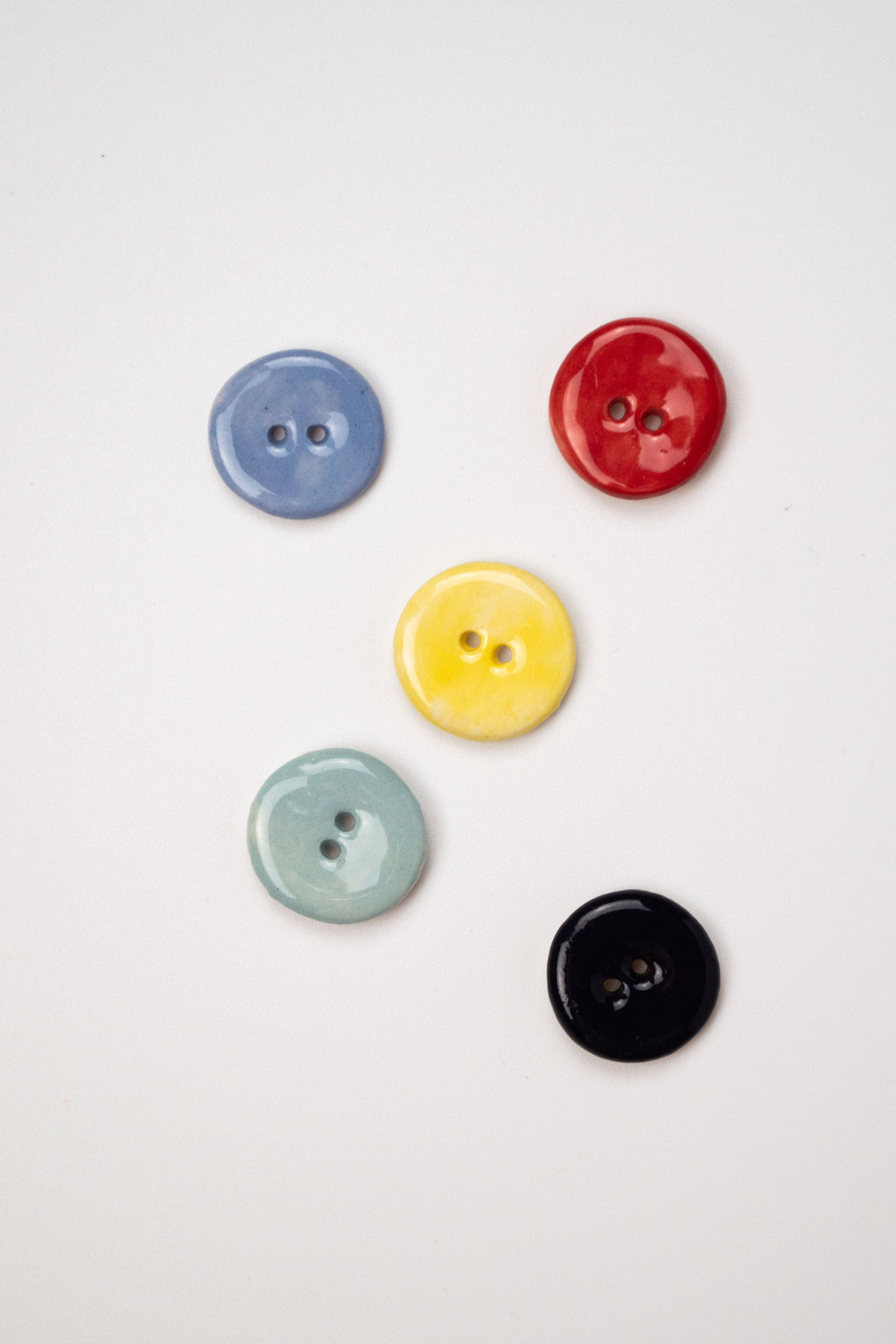 19mm Handmade Ceramic Button Set｜Pastels