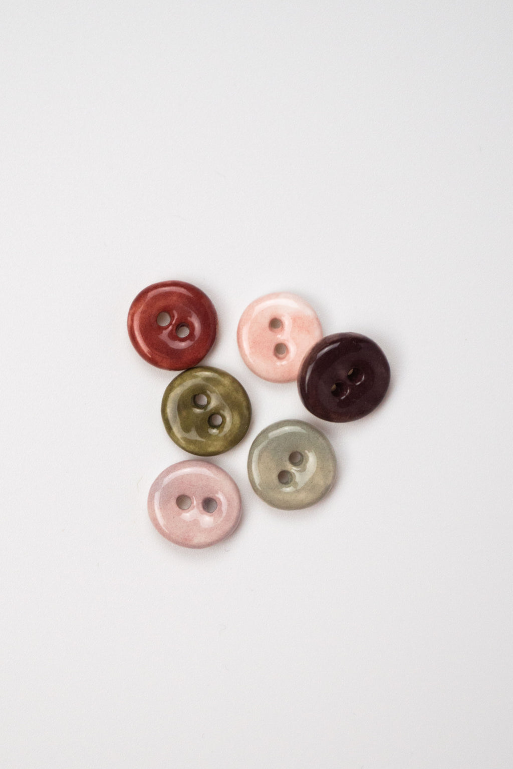 13mm Handmade Ceramic Button Set｜Sketch