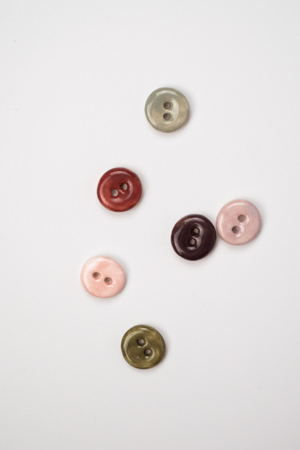 13mm Handmade Ceramic Button Set｜Sketch
