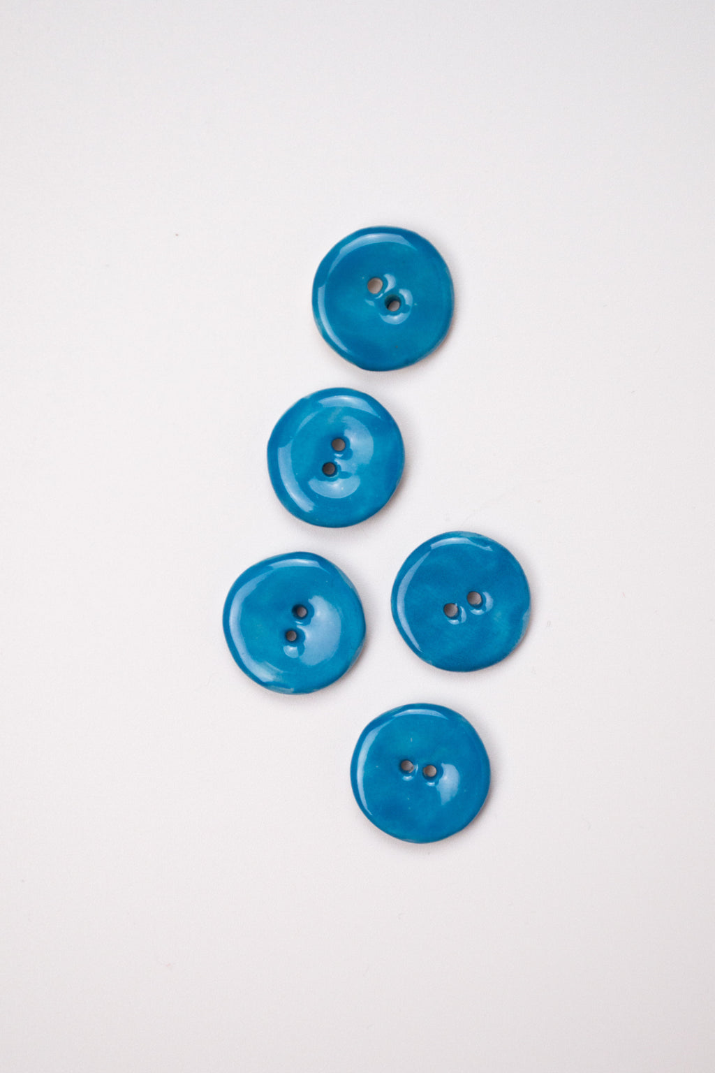 19mm Handmade Ceramic Button｜Lagoon