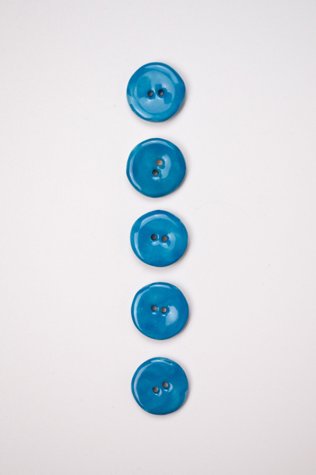 19mm Handmade Ceramic Button｜Lagoon
