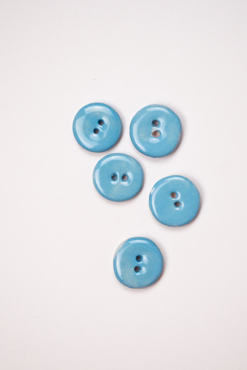 19mm Handmade Ceramic Button｜Water