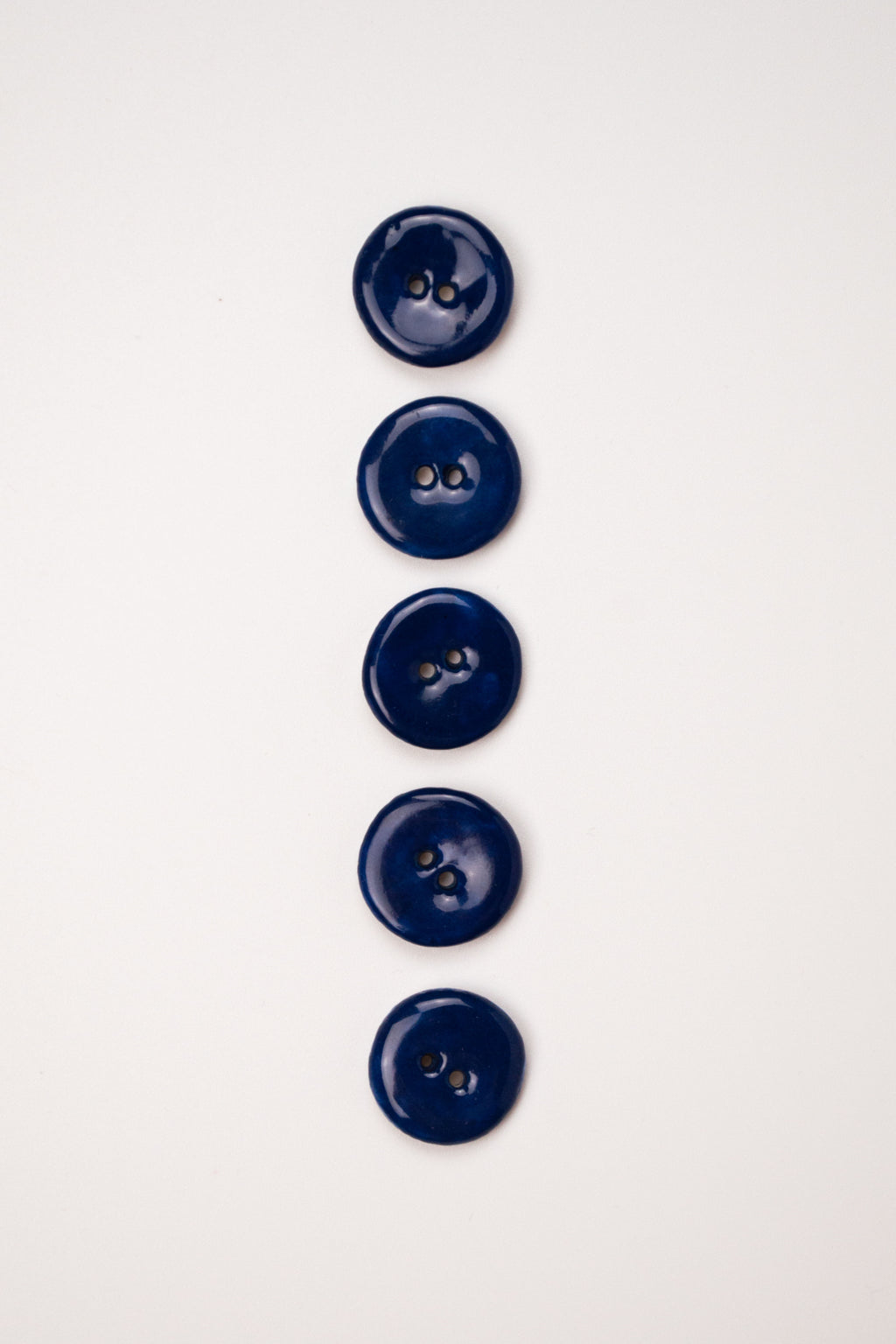 19mm Handmade Ceramic Button｜Indigo