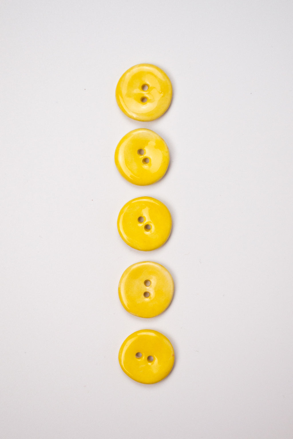 19mm Handmade Ceramic Button｜Lemon