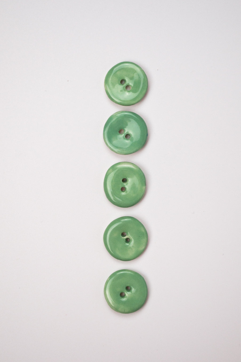 19mm Handmade Ceramic Button｜Jade