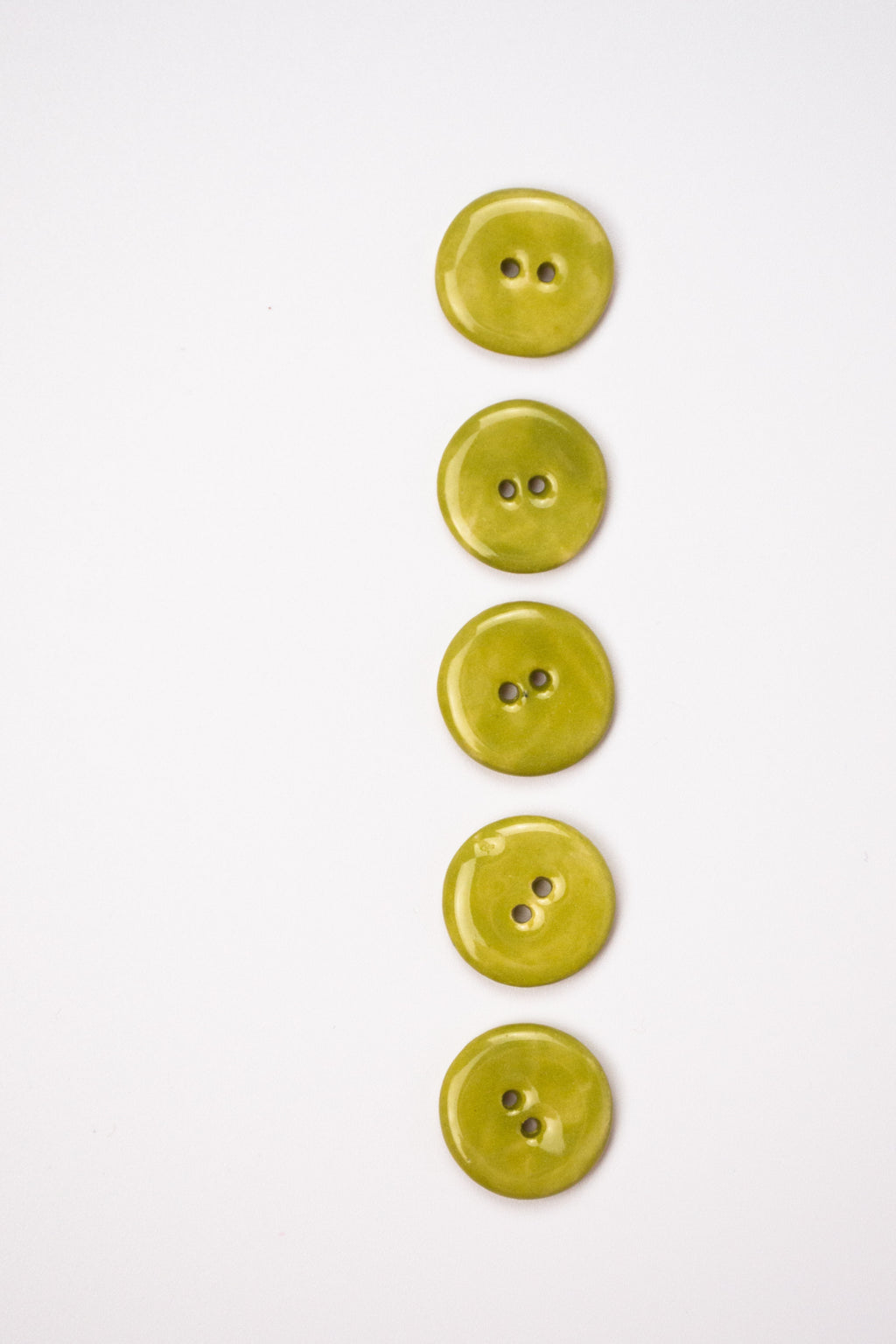 19mm Handmade Ceramic Button｜Grass