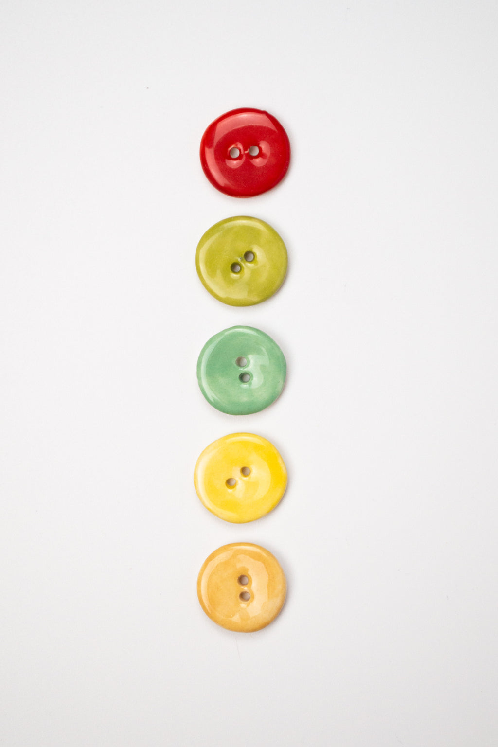 19mm Handmade Ceramic Button｜Lemon