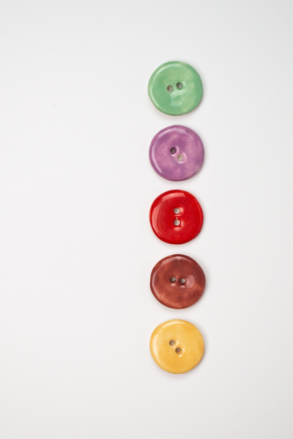 19mm Handmade Ceramic Button｜Jade