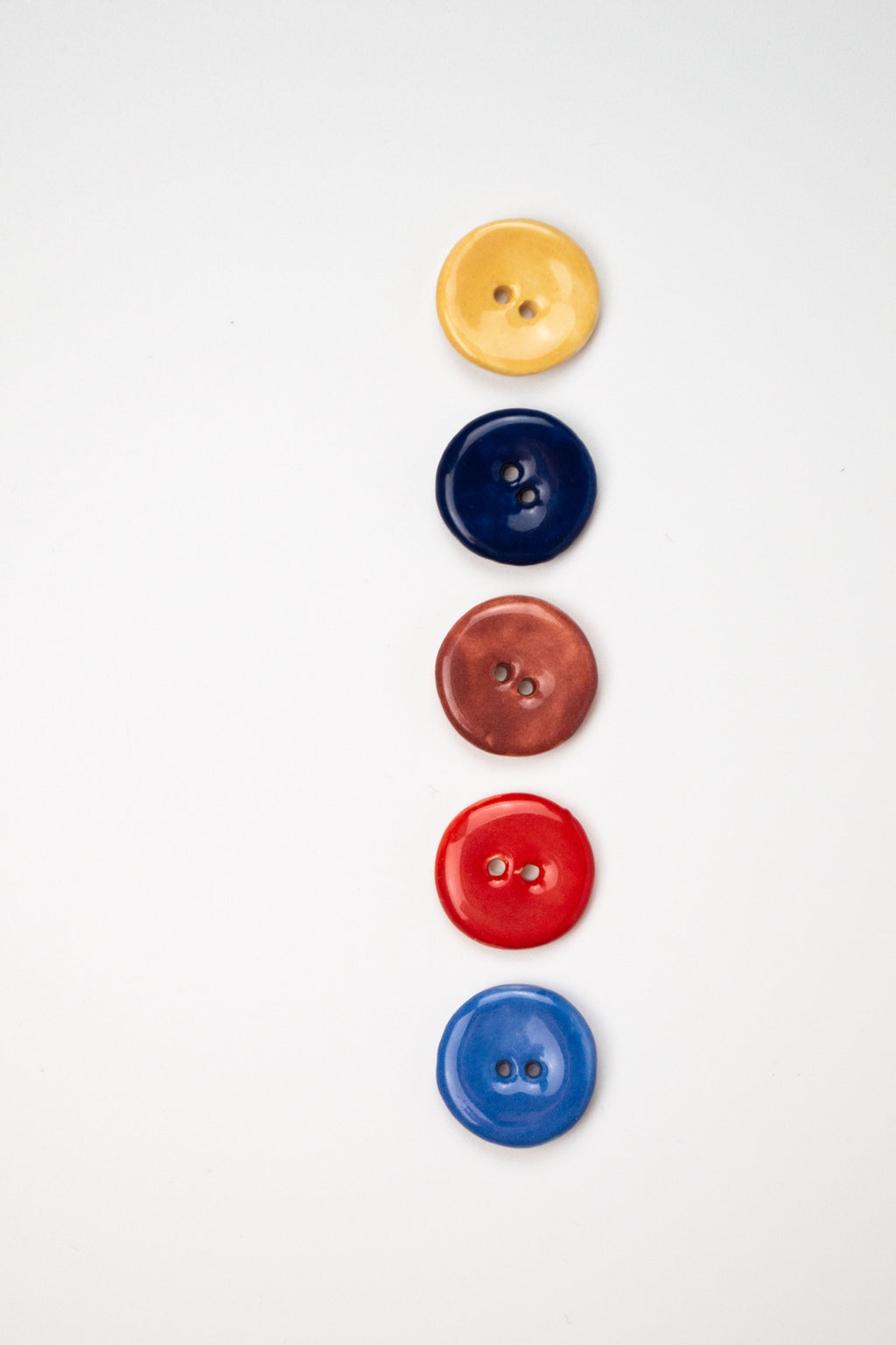 19mm Handmade Ceramic Button｜Clay