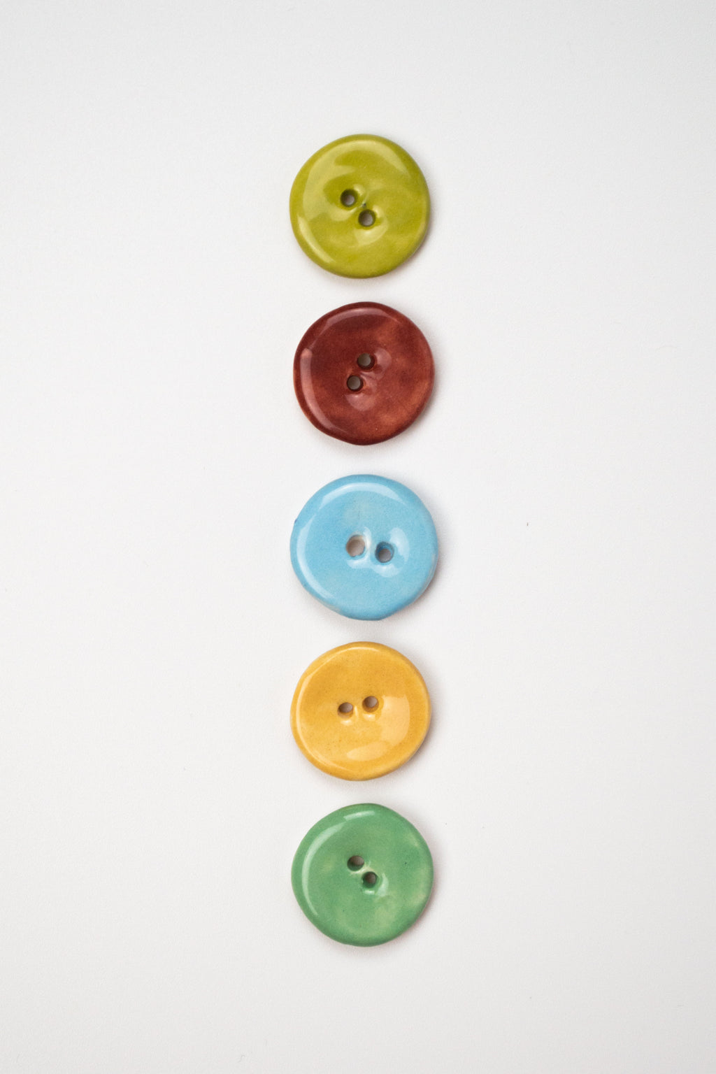 19mm Handmade Ceramic Button｜Clay