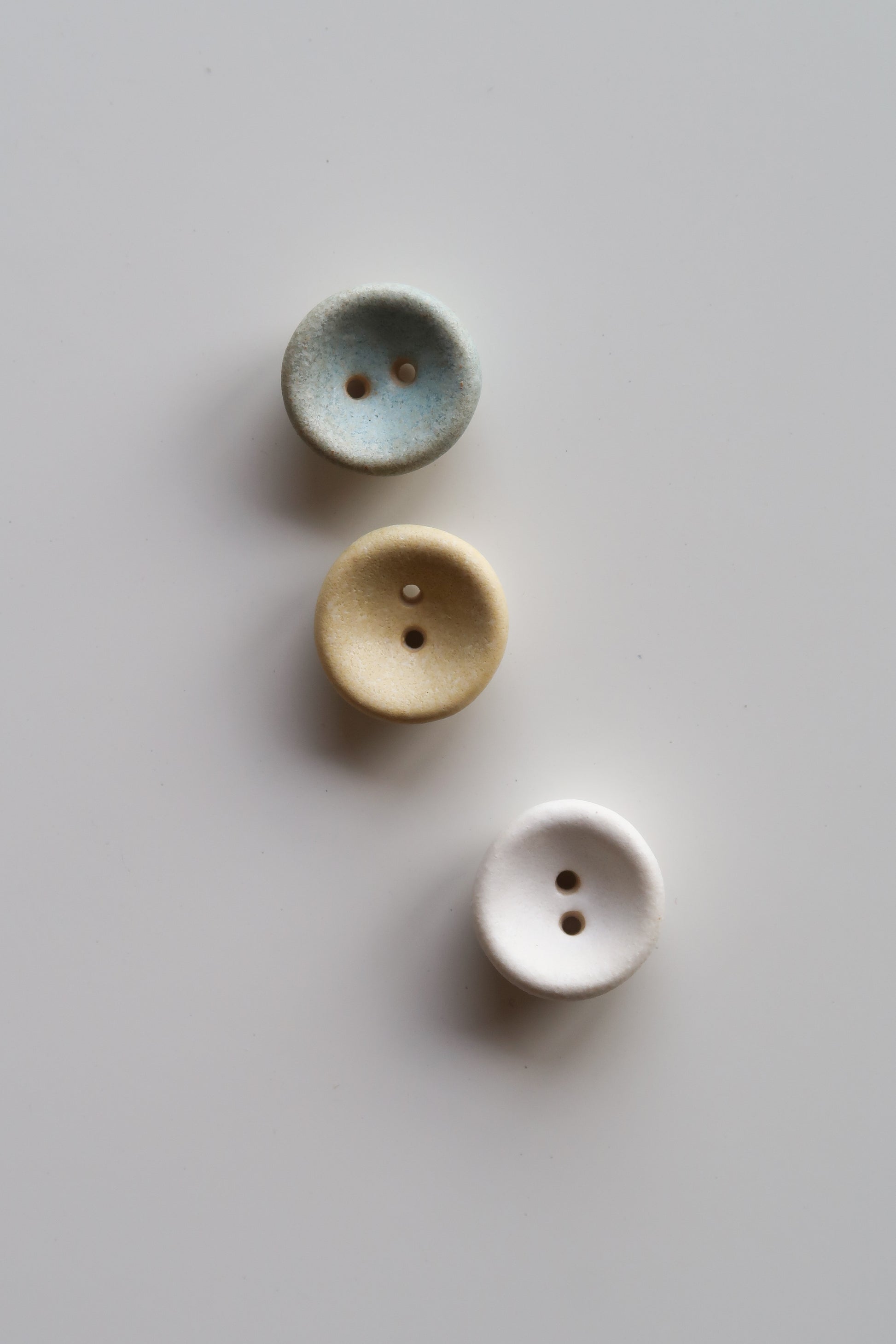 15mm Handmade Ceramic Button Set｜Stone