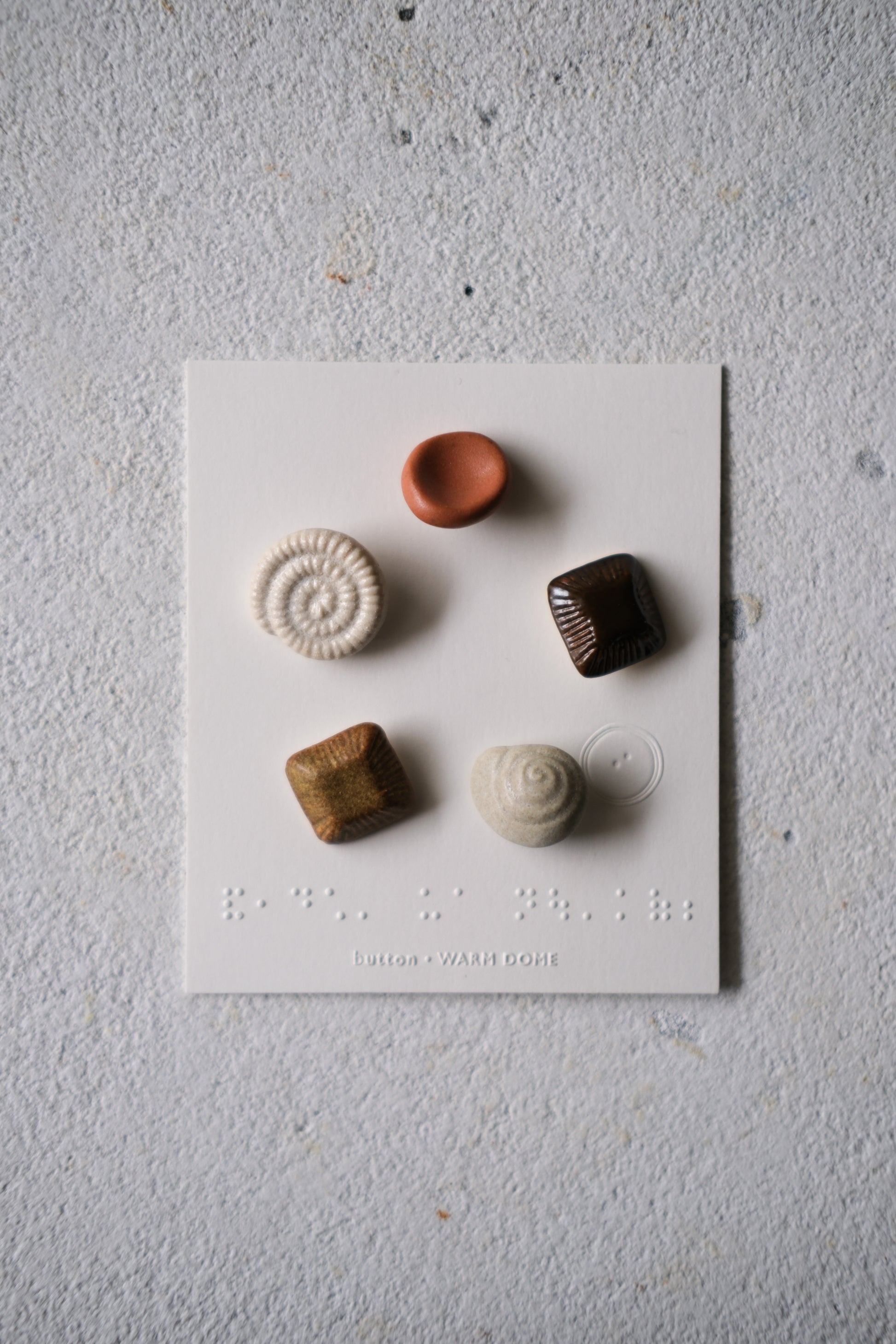 Handmade Ceramic Button Set｜Clay