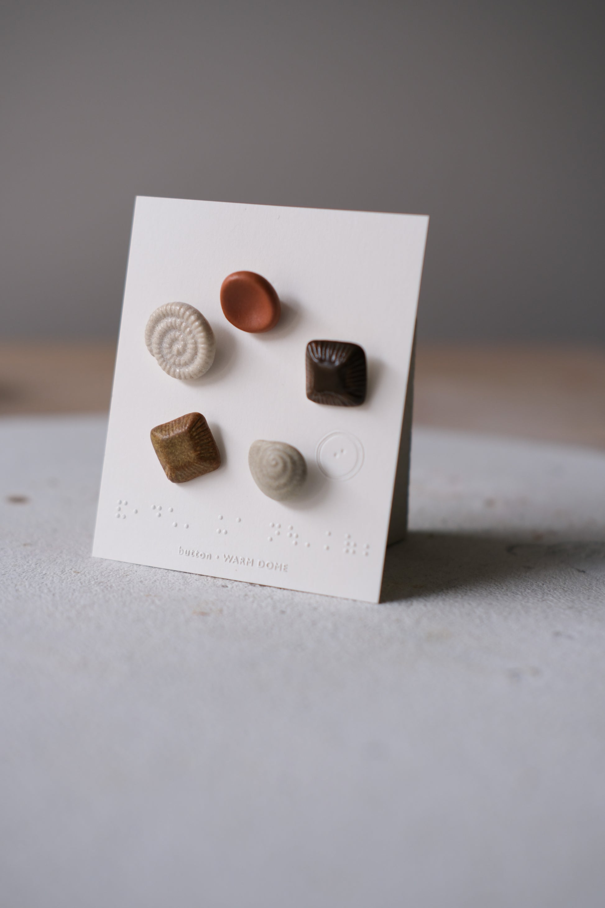 Handmade Ceramic Button Set｜Clay